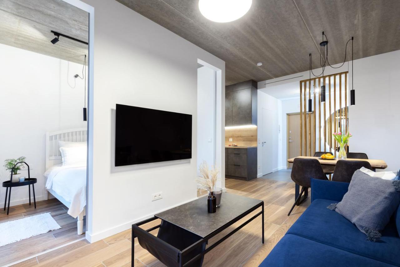 City Center Sanctuary Modern Business-Class Studio With Free Parking In The Heart Of VNO Eksteriør billede